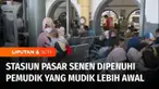 Dua pekan jelang hari raya Idul Fitri, Stasiun Pasar Senen, Jakarta Pusat, sudah ramai oleh ribuan pemudik. Hingga Jumat siang, hampir separuh tiket keberangkatan arus mudik lebaran ke berbagai kota di Jawa Tengah dan Jawa Timur, sudah ludes terjual.