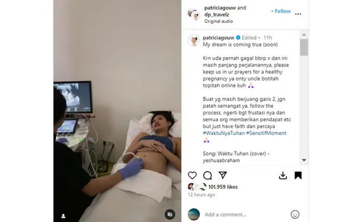 Patricia Gouw Sambut Kelahiran Anak Pertama Berjenis Kelamin Perempuan, Jalani Persalinan di Thailand
