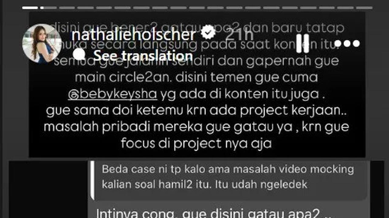 Nathalie Holscher Klarifikasi Usai Dituding Sindir Erika Carlina