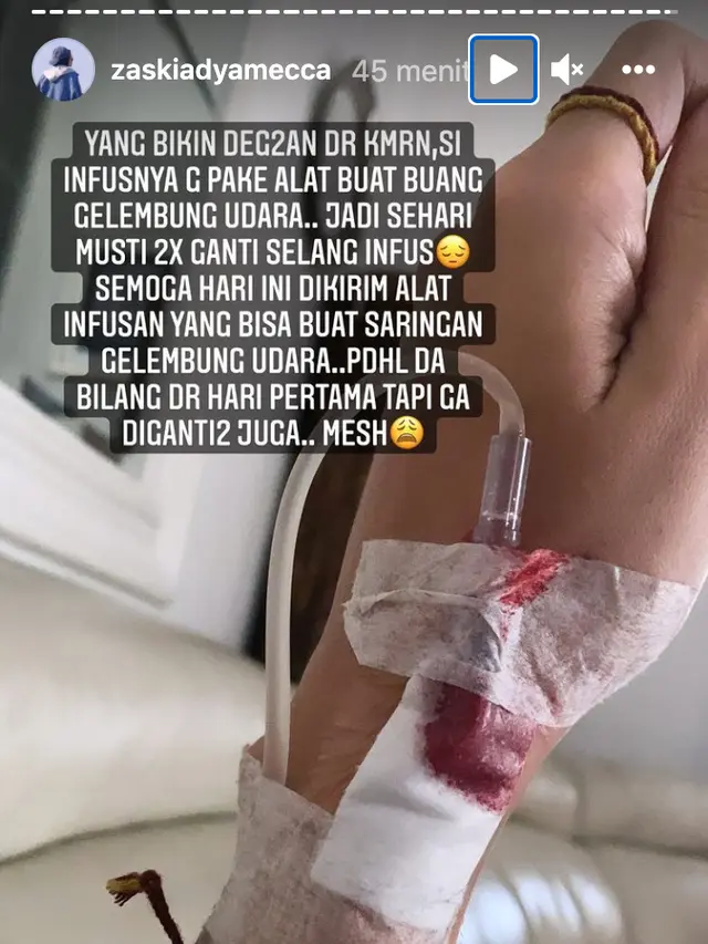 Unggahan Zaskia Adya Mecca. (Foto: Instagram @zaskiadyamecca)