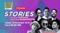 Saksikan Delay Streaming Social Media Week 2019 Jumat, 15 November 2019. sumberfoto: Vidio