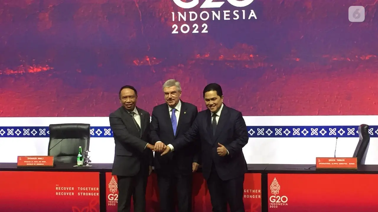 Menteri Pemuda dan Olahraga RI Zainudin Amali menjawab keraguan sejumlah pihak soal rencana Indonesia yang ingin menjadi tuan rumah Olimpiade tahun 2036 (Liputan6.com/Teddy Tri Setio Berty)