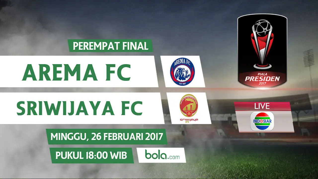 Piala Presiden 2017, Arema FC, Sriwijaya FC