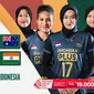 EKSLUSIF di Vidio, Live Streaming Perempat Final AVC Challenge Cup Women’s 2023 : Indonesia Vs India