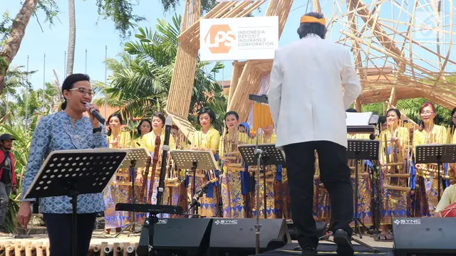 Gaya Sri Mulyani Bernyanyi di Sela Pertemuan IMF-Bank Dunia