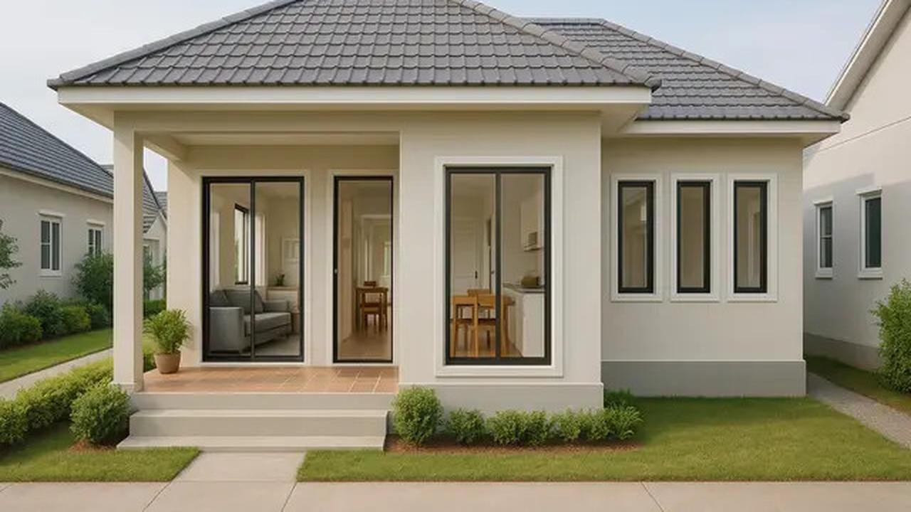 8 Model Rumah Sederhana 6x12 Dengan 3 Kamar dan Teras Depan, Mungil Tapi Nyaman