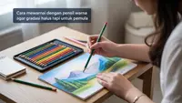 Cara Mewarnai dengan Pensil Warna agar Gradasi Halus dan Rapi untuk Pemula