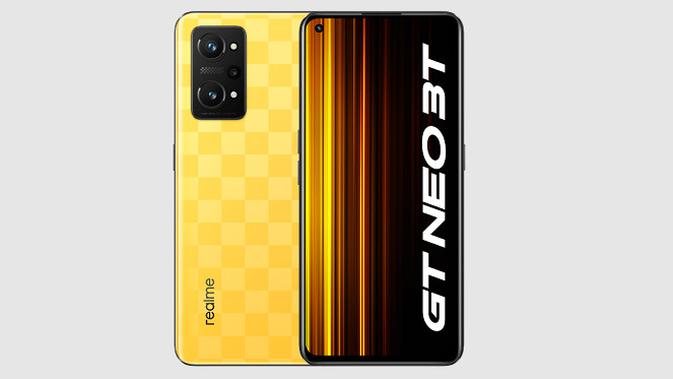 Penampilan Realme GT Neo 3T yang baru saja diperkenalkan di Indonesia. (Dok: Realme).