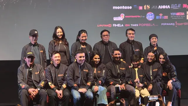 Konferensi pers film Munafik: Melawan Iblis. (Ratnaning Asih/ Liputan6.com)
