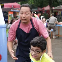 Ringgo Agus Rahman saat syuting Koki Koki Cilik 2