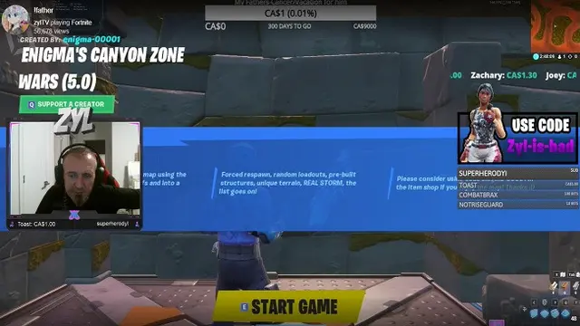 Ayah dari zyITV saat menceritakan tentang kankernya di saluran putranya (Tangkapan Layar Twitch)