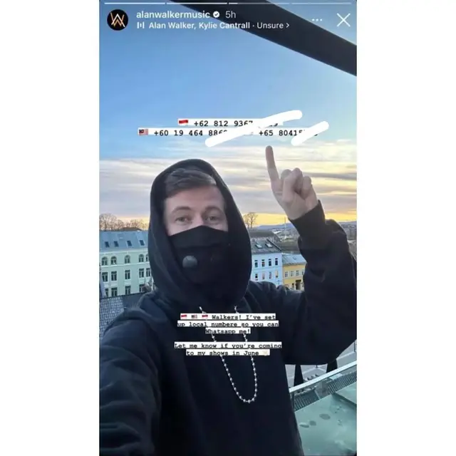Bagikan Nomor WA Indonesia Jelang Konser, Alan Walker Di Invite Netizen Ke Group Keluarga