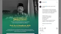 Ketua Majelis Dikdasmen PP Muhammadiyah, Prof Baedhowi, meninggal dunia, Minggu (4/7/2021). (Laman Muhammadiyah)