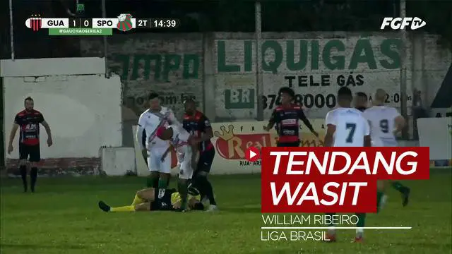Berita Video, Pemain Brasil Ini Ditangkap Polisi usai Menendang Wasit di Lapangan