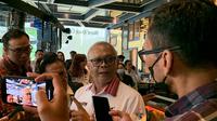 Direktur Utama MGPA Priandhi Satria saat memberi keterangan kepada awak media terkait pelaksanaan WSBK Mandalika 2023 di Hardrockk Cafe, Jakarta, Kamis (12/1/2023). (Liputan6.com/Melinda Indrasari)