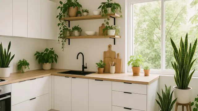 Desain Dapur Kecil Minimalis Modern dengan Konsep Open Space/Ilustrasi AI