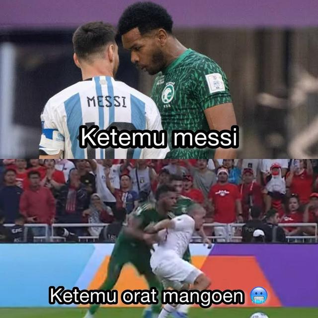 Meme Timnas Indonesia Imbang Lawan Arab Saudi di Kualifikasi Piala Dunia