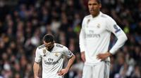 Bek Real Madrid, Dani Carvajal, mengakui jika Ajax Amsterdam layak lolos ke perempat final Liga Champions musim ini. (AFP/GABRIEL BOUYS)