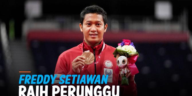 VIDEO: Fredy Setiawan Sumbang Medali Perunggu Lewat Bulutangkis di Paralimpiade Tokyo 2020