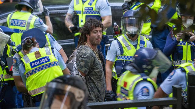 Unjuk Rasa Menentang Vaksin Virus Corona di Selandia Baru