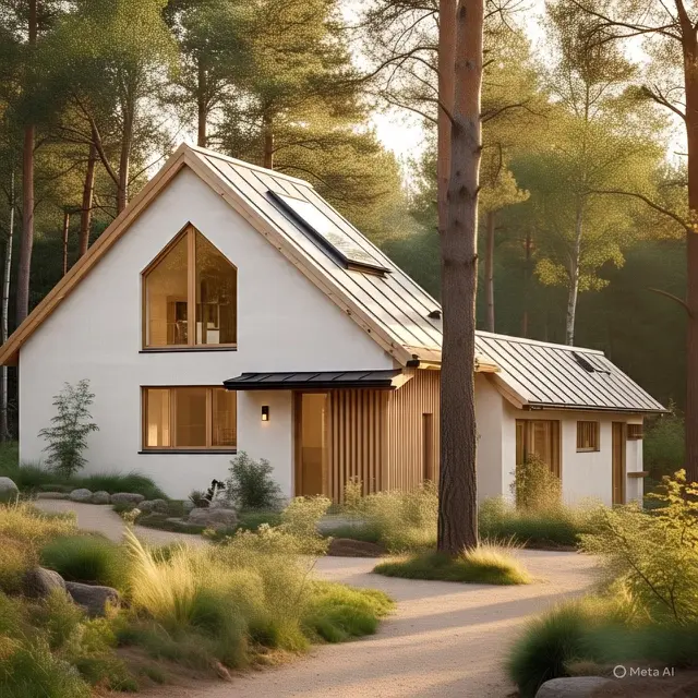 Model Rumah Scandinavian dengan Warna Natural