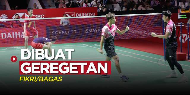 VIDEO Indonesia Masters 2023: Momen Pemain China Geregetan saat Hadapi Muhammad Shohibul Fikri / Bagas Maulana