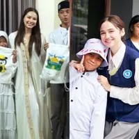Syifa Hadju dan Alyssa Daguise Sama-Sama Rayakan Ulang Tahun di Panti Asuhan. [@syifahadju/@alyssadaguise]