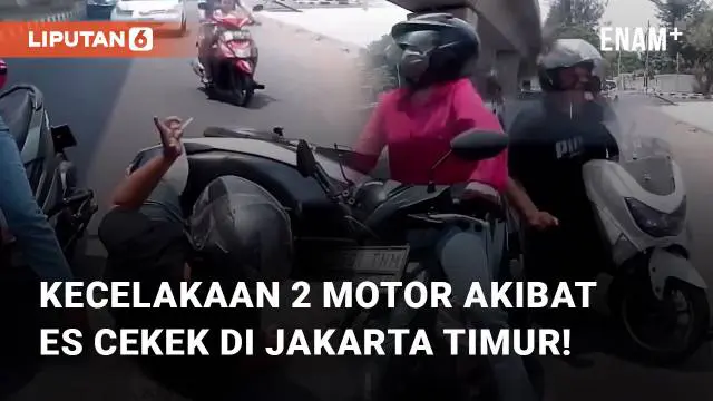 Beredar video viral terkait kecelakaan antara 2 motor. Kecelakaan tersebut terjadi di depan Superindo Pulomas, daerah Kayu Putih, Jakarta Timur