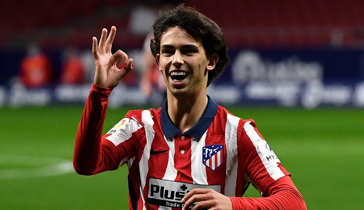 2. Joao Felix (100 juta euro) - Penyerang berusia 21 tahun ini terus menunjukan performa terbaiknya di kompetisi Liga Spanyol. Joao Felix telah menyumbangkan lima gol dan tiga assists dari delapan laganya bersama Atletico Madrid musim ini. (AFP/Pierre-Philippe Marcou)