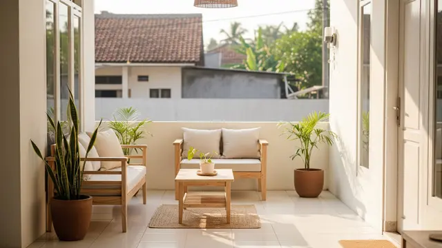 Warna Cat Teras Rumah Netral Tapi Tidak Membosankan Putih Tulang
