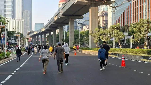Suasana di CFD Rasuna Said (Foto: Winda Nelfira/Liputan6.com)