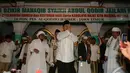 Capres Prabowo Subianto mengunjungi Pondok Pesantren Al-Qodiri untuk meminta dukungan dan restu dari para ulama di Jember, Jawa Timur, Kamis (5/6) (Liputan6.com/Johan Tallo)