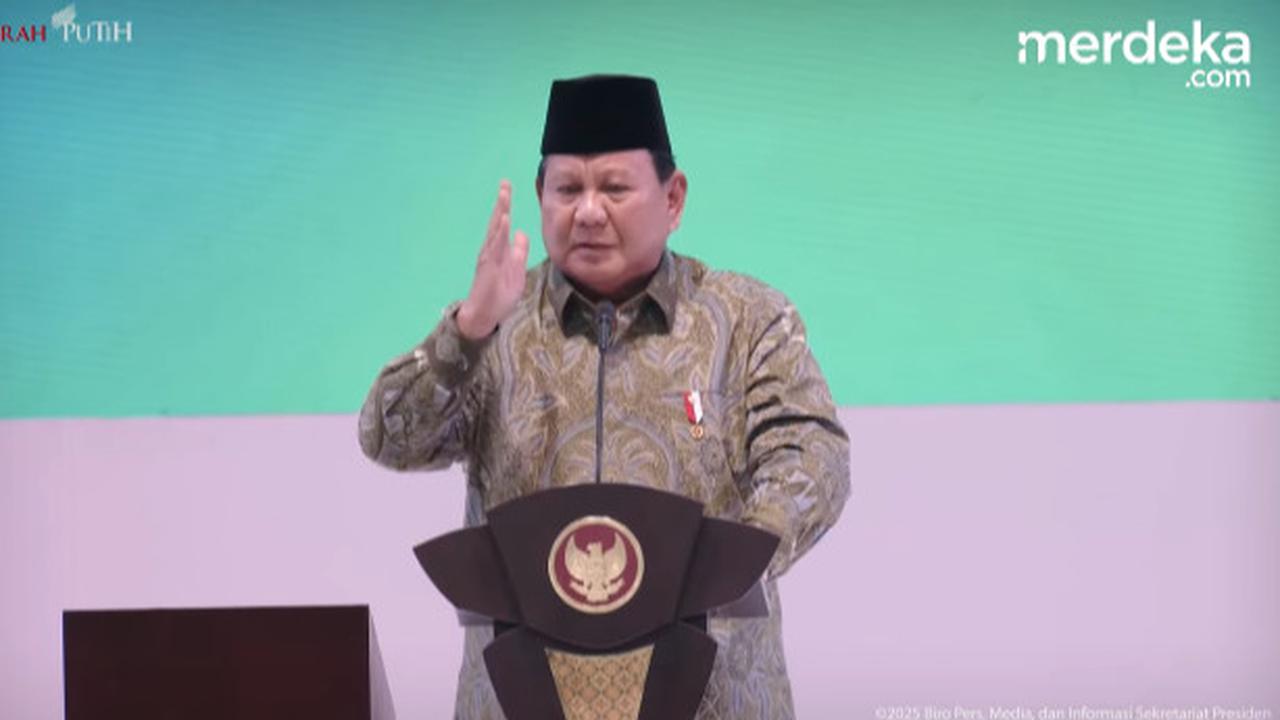 Pedih Curhat Presiden Prabowo Depan Banyak Ulama Besar NU