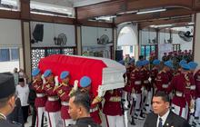 Jenazah Try Sutrisno Disalatkan di Masjid Agung Sunda Kelapa Sebelum Dimakamkan di TMP Kalibata