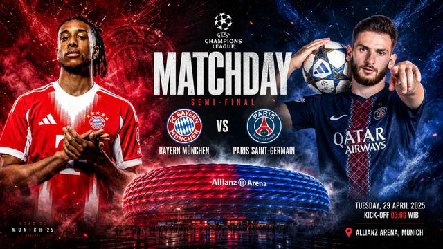 Bayern Munchen vs PSG - Liga Champions
