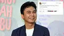 Penulis Raditya Dika pun berdoa untuk keselamatan warga Palestina melalui akun twitternya. (Liputan6.com/Panji Diksana)