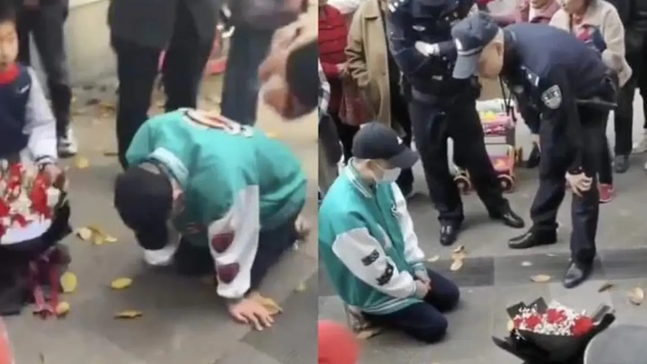 Bucin Parah, Pria Ini Rela Berlutut 21 Jam di Depan Kantor Mantan Pacar Agar Balikan