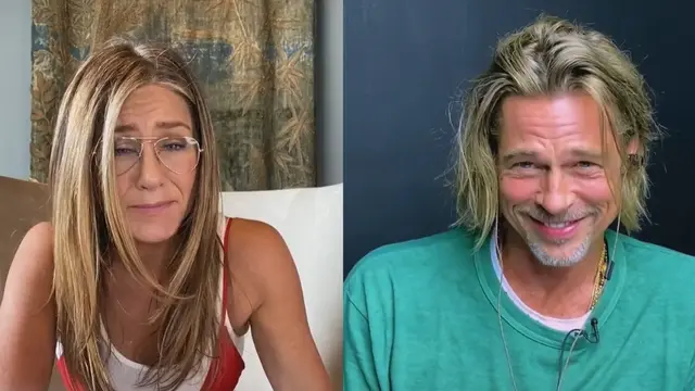 Jennifer Aniston dan Brad Pitt (Tangkapan layar Facebook/ CoreResponse)