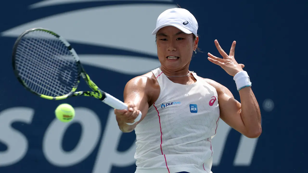 Petenis Indonesia, Janice Tjen, di US Open 2025.