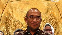 Hasyim Asy'ari merupakan teradu atas dugaan pelanggaran Kode Etik Penyelenggara Pemilu (KEPP) dalam perkara Nomor 90/PKE-DKPP/V/2024. (Liputan6.com/Angga Yuniar)