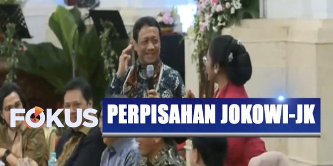 Gelak Tawa Warnai Perpisahan Jokowi - JK di Istana