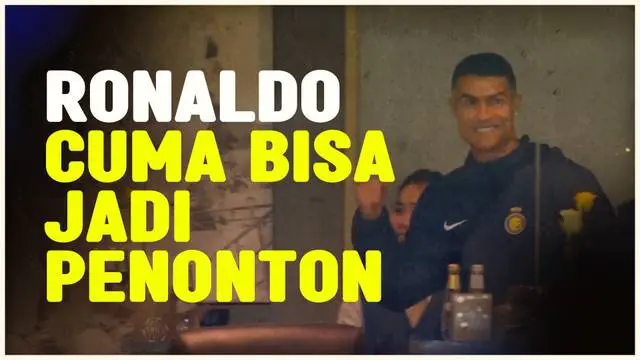 Berita video bintang Al Nassr, Cristiano Ronaldo, hanya bisa jadi penonton saat timnya ditahan imbang 4-4 oleh Al Hazm karena terkenas larangan bermain.