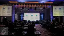 Menteri PPN/Kepala Bappenas Bambang Brodjonegoro memberikan paparan dalam acara Property Report Congress 2016 di Jakarta, Kamis (13/10). Acara ini dihadiri para stakeholder dan ahli properti dari Indonesia dan negara tetangga. (Liputan6.com/Faizal Fanani)