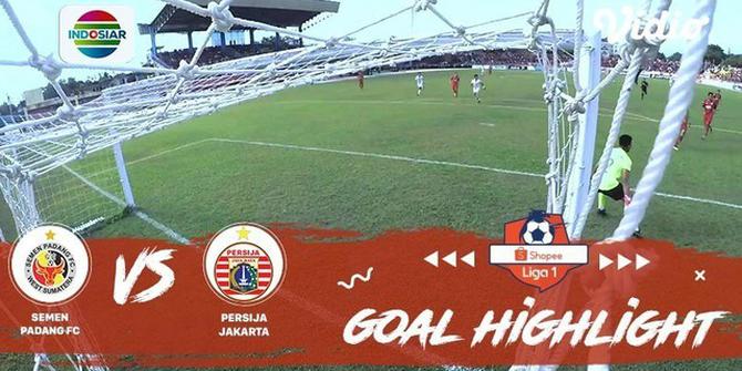 VIDEO: 4 Gol yang Tercipta pada Laga Semen Padang Vs Persija di Liga 1 2019