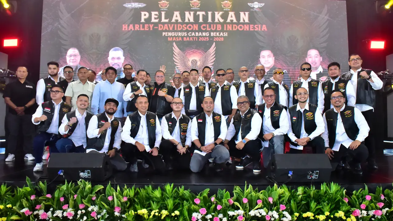 Harley Davidson Club Indonesia (HDCI) Pusat resmi melantik pengurus HDCI Bekasi, Jawa Barat secara resmi melantik jajaran pengurus baru untuk masa bakti 2025–2028.