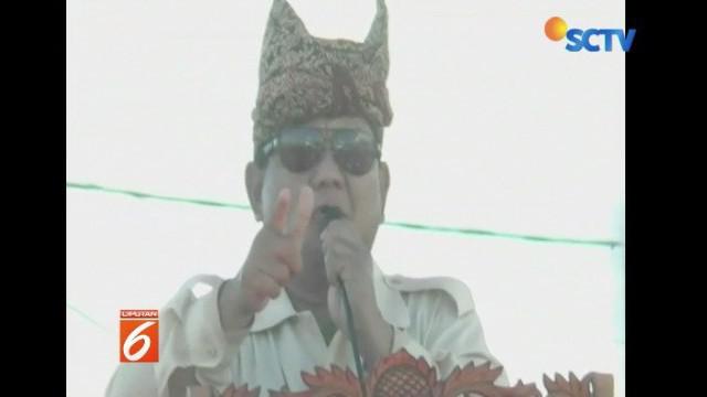 Pertama kali kampanye di Padang, Sumatera Barat, Prabowo menyatakan memilih pada Pemulu 2019 bukti kepedulian pada generasi mendatang.