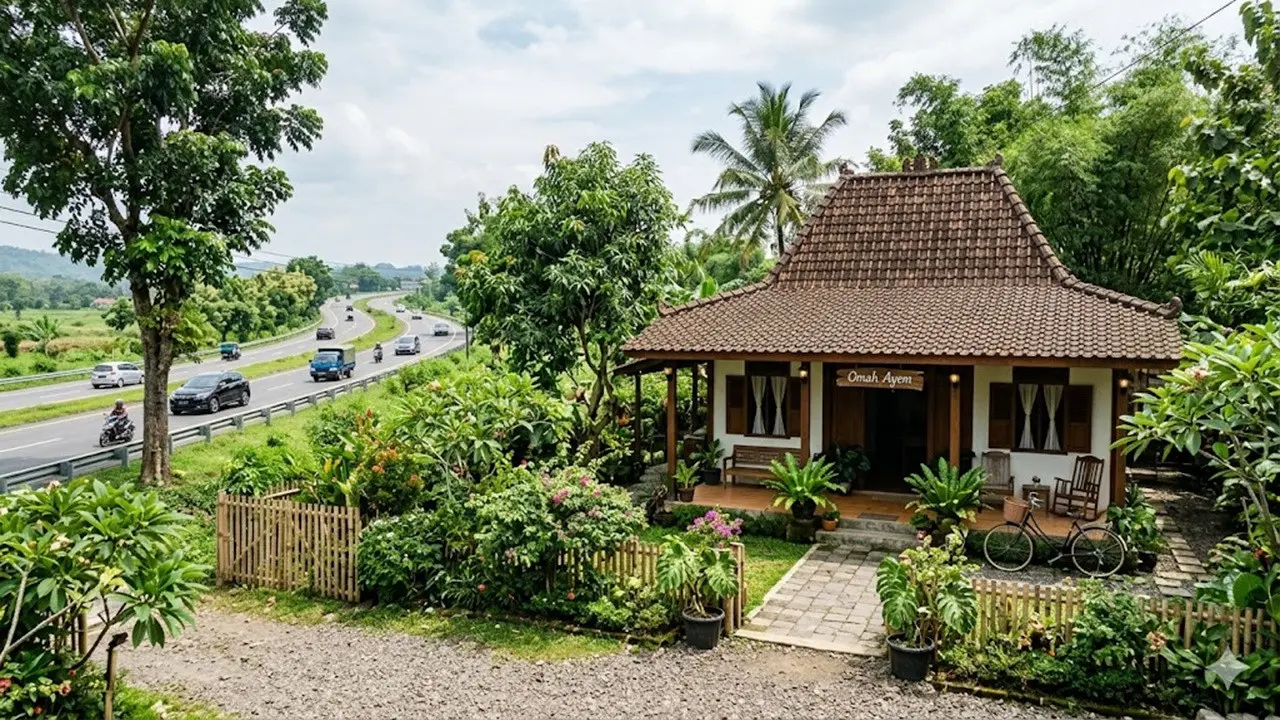Rumah Dekat Jalan Besar