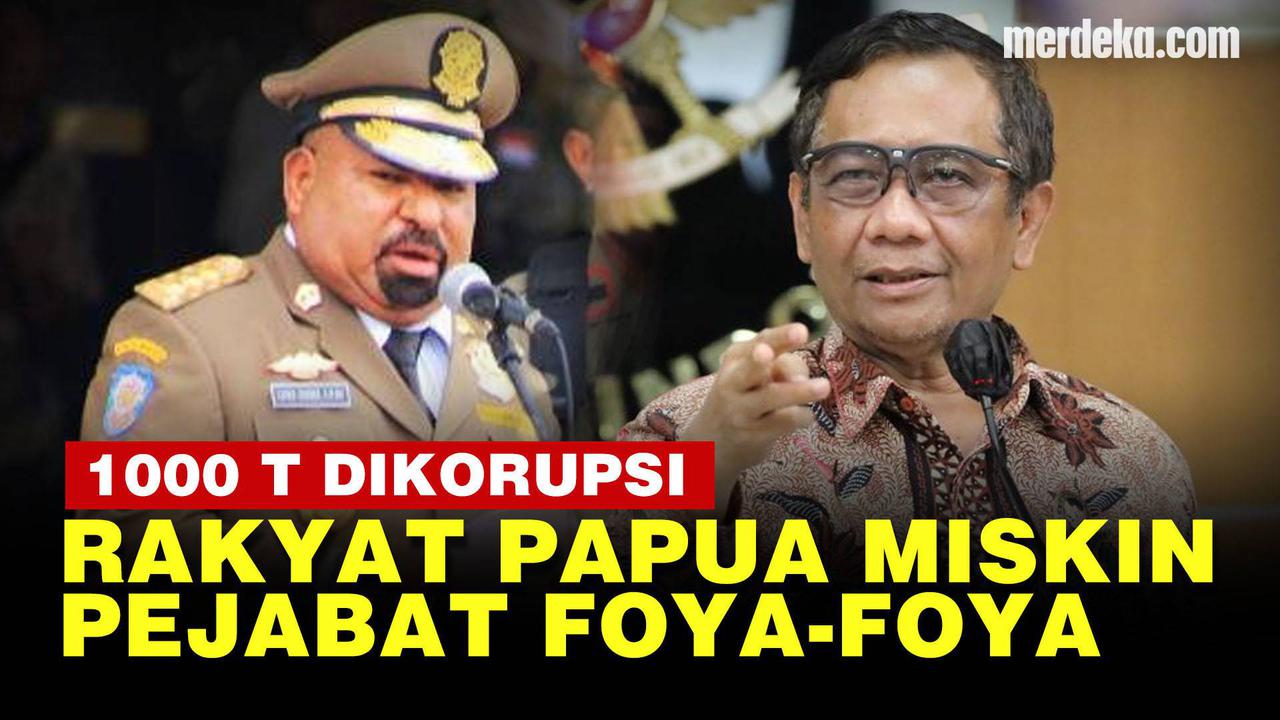 VIDEO: Mahfud MD Kesal Dana Otsus Papua Rp1.000 Triliun Dikorupsi, Pejabat Foya-Foya