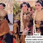 Pengantin kembar viral (Sumber: TikTok/nadyaauliazulfa1)