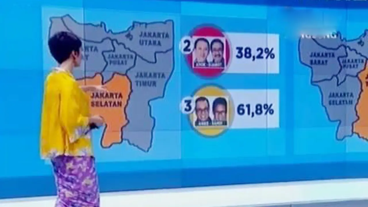 Peta Quick Count SMRC Pilkada DKI 2017